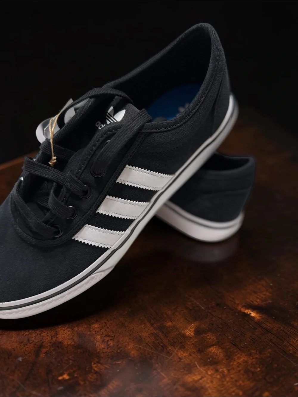 NWT Adidas Originals Black White Sneakers Y2K Skate Tenniscore Streetwear